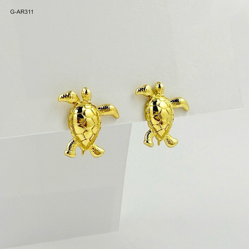 [G-AR-311] *TOPO EN RODINADO GOLD TORTUGA MEDIANA