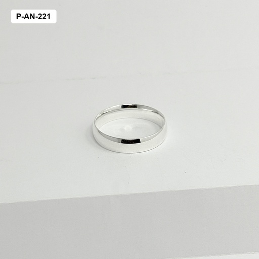 [P-AN-221] Anillo plata 925 alianza matrimonio lisas 5mm x unidad