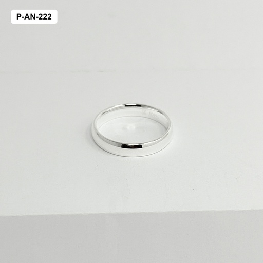 [P-AN-222] Anillo plata 925 alianza matrimonio lisas 4mm x unidad