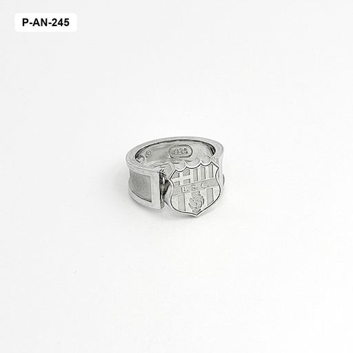 [P-AN-245] Anillo plata ley 925 barcelona - baño rodio