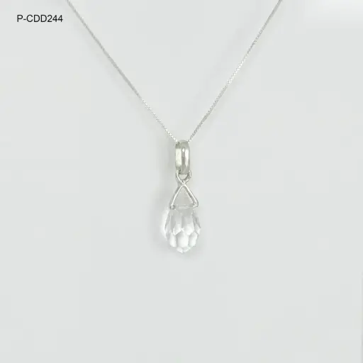 [P-CDD-244] En plata ley 925 cuarzo natural