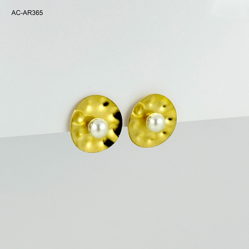[AC-AR-365] Maxi topo en acero gold sombrero perla
