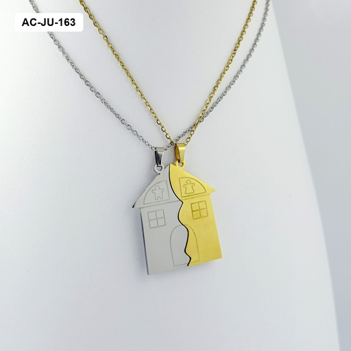 [AC-JU-163] Set en acero para parejas casita de los sueños