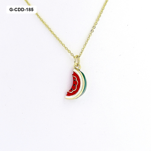 [G-CDD-185] *COLLAR EN RODINADO GOLD SANDIA 