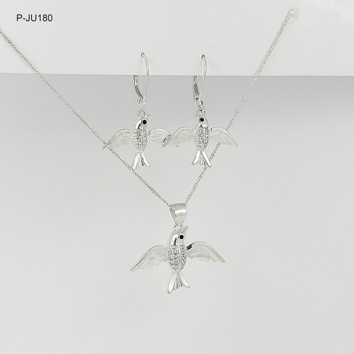 [P-JU-180] Juego en plata ley 925 aves
