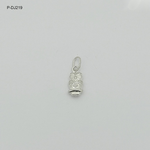 [P-DJ-219] Dije en plata ley 925 búho modelo 2