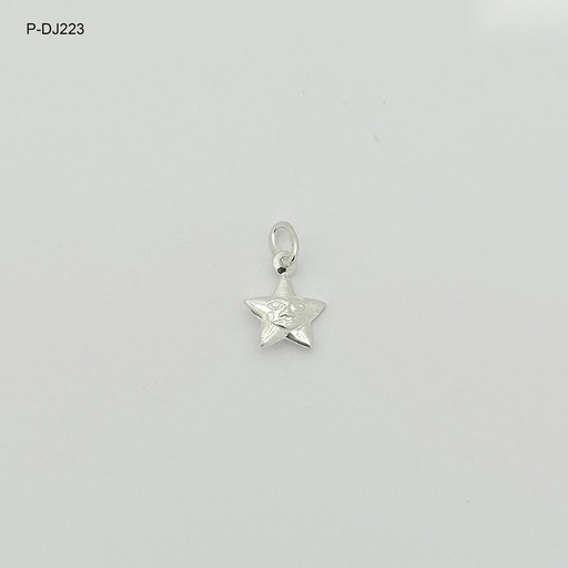 [P-DJ-223] Dije en plata ley 925 estrella carita feliz