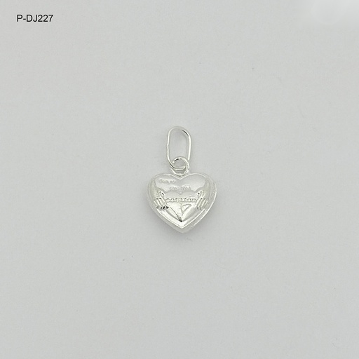 [P-DJ-227] Dije en plata ley 925 tuyo es mi corazón