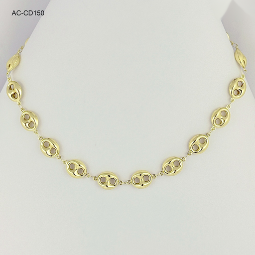 [AC-CD-150] *COLLAR EN ACERO GOLD CHOKER GUCCI
