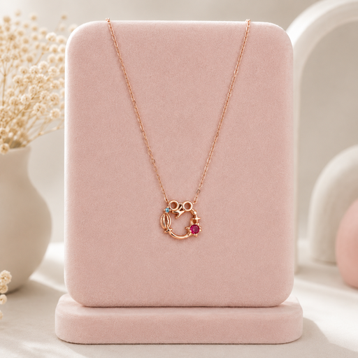 [P-CDD-179] Collar plata 925 baño rodio tono rosa Harry Potter