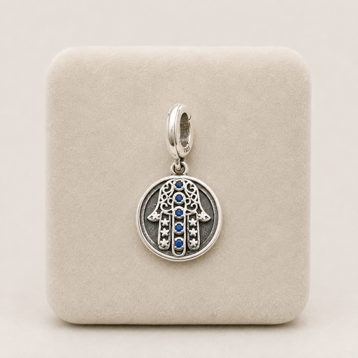 [P-DJ-356] Dije en plata ley 925 manito hamsa