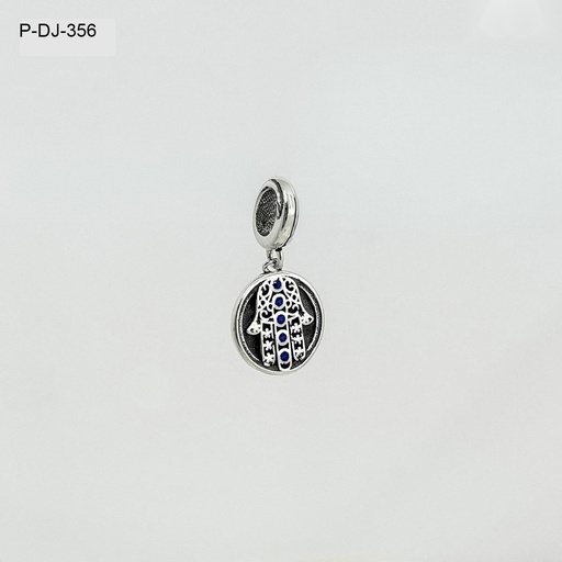 [P-DJ-356] Dije en plata ley 925 manito hamsa