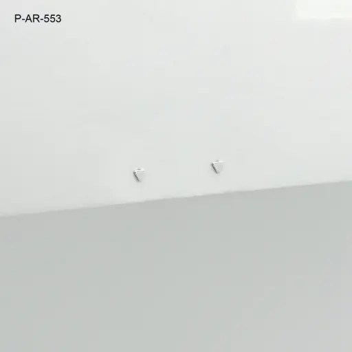 [P-AR-553] Topo plata 925 mini triángulos