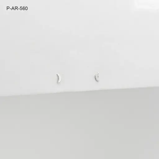 [P-AR-560] *P-AR-560 TOPO PLATA 925 MINI MEDIALUNAS