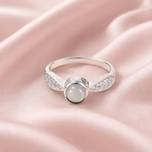 [P-AN-248] Anillo plata ley 925 tipo solitario piedra humor