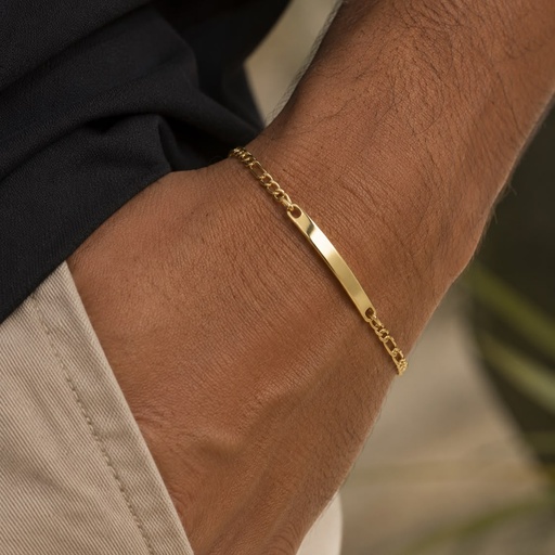 [AC-PL-264] Pulsera en acero gold esclava cartier delgada 22cm