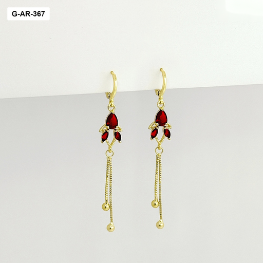[G-AR-367] Aretes en baño de oro