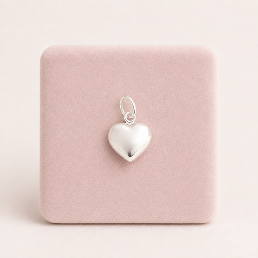 [P-DJ-361] Dije en plata ley 925 corazón soplado