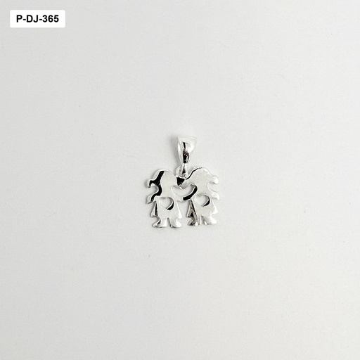 [P-DJ-365] Dije en plata ley 925 pareja de niñas