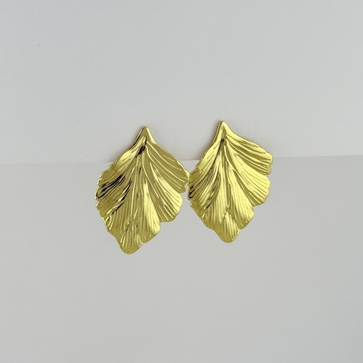 [AC-AR-431] Maxi aretes en acero gold modelo 28