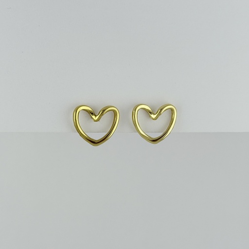 [AC-AR-433] MAXI ARETES EN ACERO GOLD