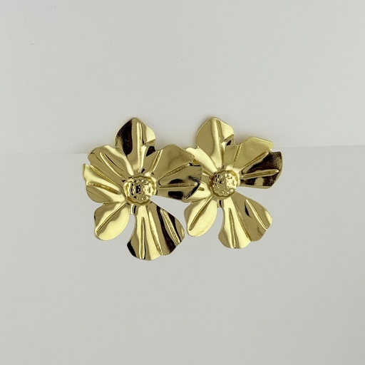 [AC-AR-436] MAXI ARETES EN ACERO GOLD