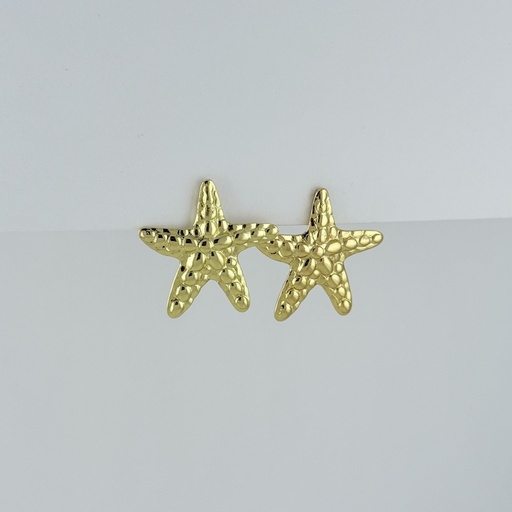 [AC-AR-438] MAXI ARETES EN ACERO GOLD