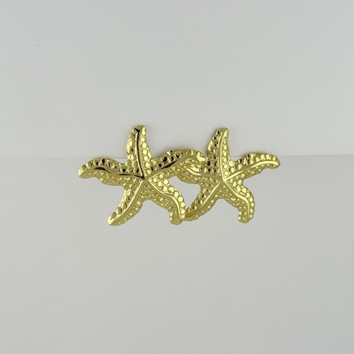 [AC-AR-439] MAXI ARETES EN ACERO GOLD