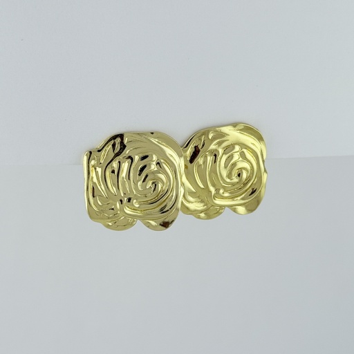 [AC-AR-440] MAXI ARETES EN ACERO GOLD