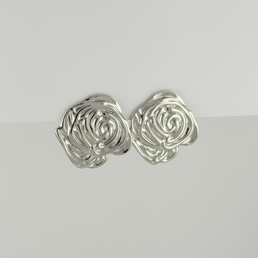 [AC-AR-444] Maxi aretes en acero silver modelo 6