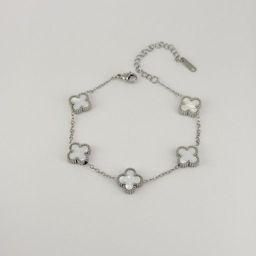 [AC-PL-302] PULSERA EN ACERO SILVER VAN CLEEF