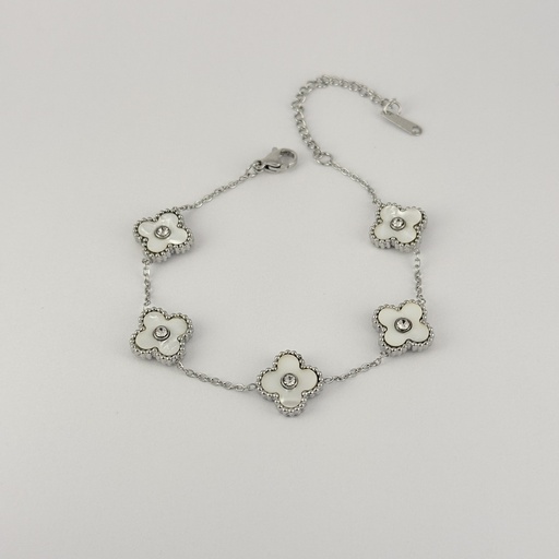 [AC-PL-303] PULSERA EN ACERO SILVER VAN CLEEF