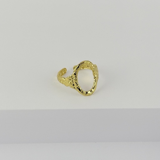 [AC-AN-243] Anillo en acero gold ajustable modelo 5