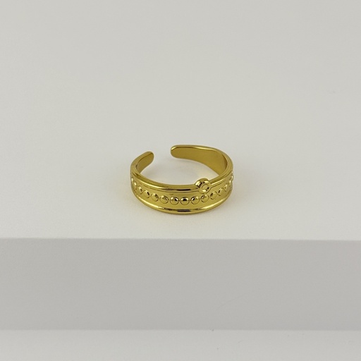 [AC-AN-255] ANILLO EN ACERO GOLD AJUSTABLE