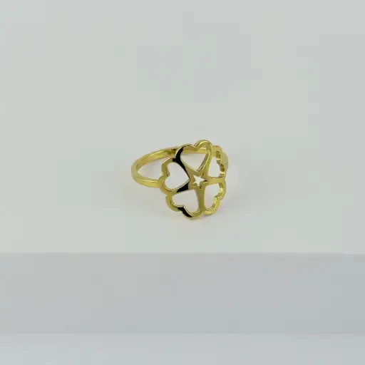 [AC-AN-257] Anillo en acero gold ajustable modelo 37