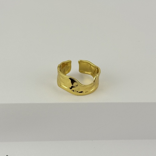 [AC-AN-258] Anillo en acero gold ajustable modelo 19