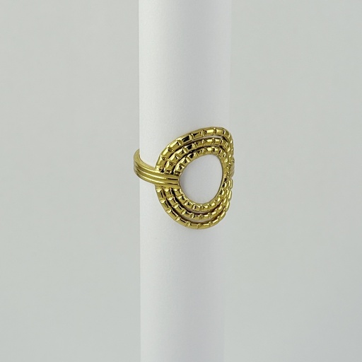 [AC-AN-265] ANILLO EN ACERO GOLD AJUSTABLE