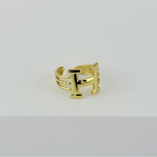 [AC-AN-268] Anillo en acero gold ajustable modelo 8