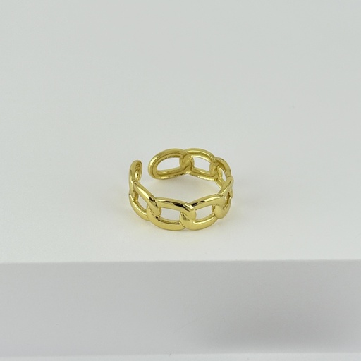 [AC-AN-275] ANILLO EN ACERO GOLD AJUSTABLE