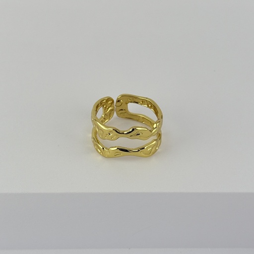 [AC-AN-282] ANILLO EN ACERO GOLD AJUSTABLE