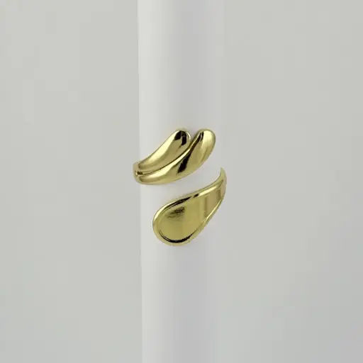 [AC-AN-301] ANILLO EN ACERO GOLD AJUSTABLE