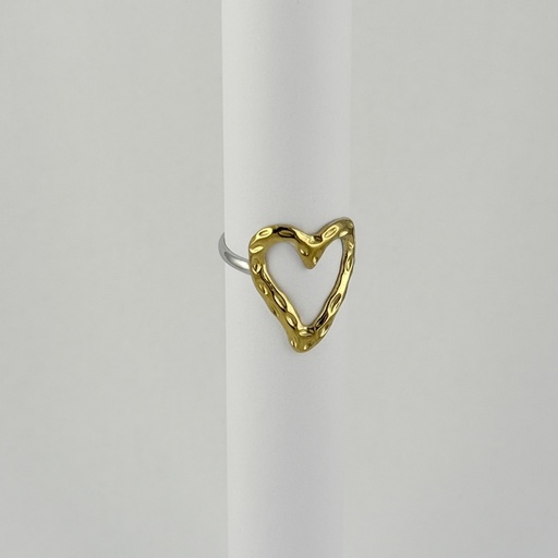 [AC-AN-314] ANILLO EN ACERO BICOLOR AJUSTABLE MINIMALISTA