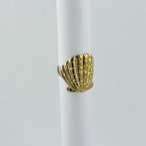 [AC-AN-329] ANILLO EN ACERO BICOLOR AJUSTABLE MINIMALISTA