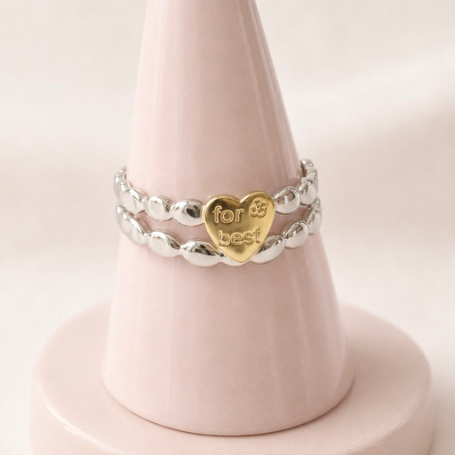 [AC-AN-333] Anillo en acero bicolor ajustable minimalista modelo 2
