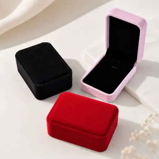 [Caja10x7Terciopelo] Caja de Terciopelo para collar 10 x 7