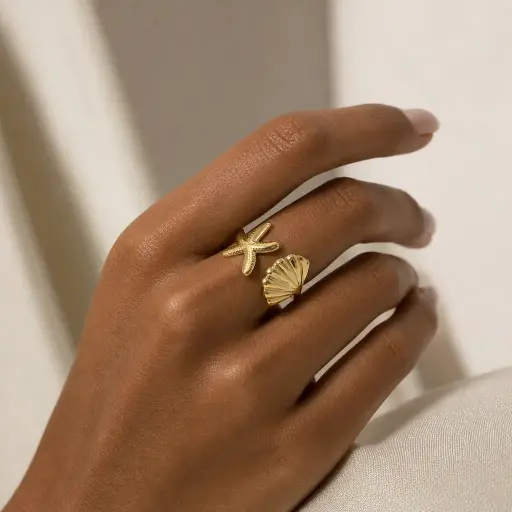 [AC-AN-349] Anillo en acero gold ajustable