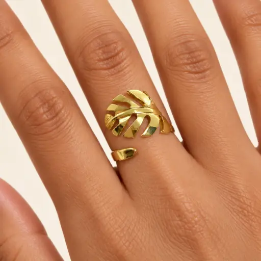 [AC-AN-363] Anillo en acero gold ajustable