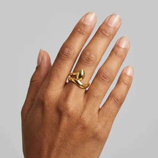 [AC-AN-364] Anillo en acero gold ajustable
