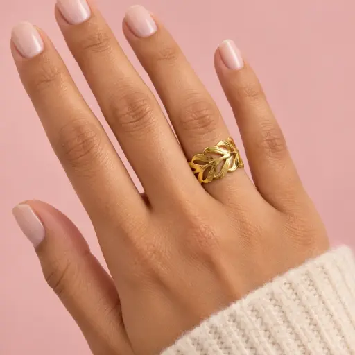 [AC-AN-366] Anillo en acero gold ajustable
