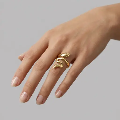 [AC-AN-369] Anillo en acero gold ajustable
